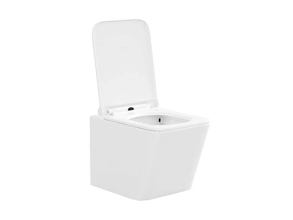 Set Voor Witte Hang-Wc Met Voorwandsysteem En Witte Ronde Bedieningsplaat - Clemona