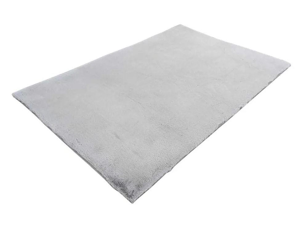 Shaggy Hoogpolig Vloerkleed Met Bontlook - 160 X 230 Cm - Grijs - Bunny