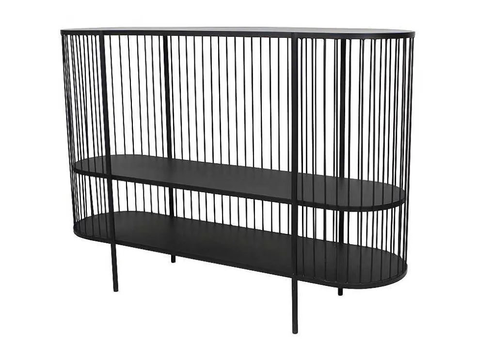 Sidetable Alexia - Metaal - 2 Planken - Zwart