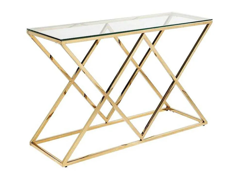 Sidetable Charlotte - Gehard Glas En Staal - Goudkleurig - Van Pascal Morabito