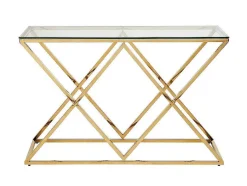Sidetable Charlotte - Gehard Glas En Staal - Goudkleurig - Van Pascal Morabito