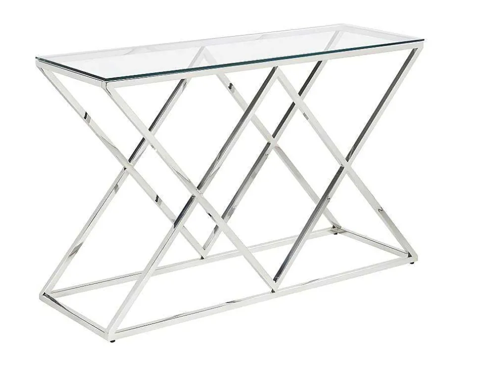 Sidetable Charlotte - Gehard Glas En Staal - Chroomkleurig - Van Pascal Morabito