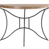 Sidetable In Mdf En Metaal - Houtlook En Zwart - Lolana