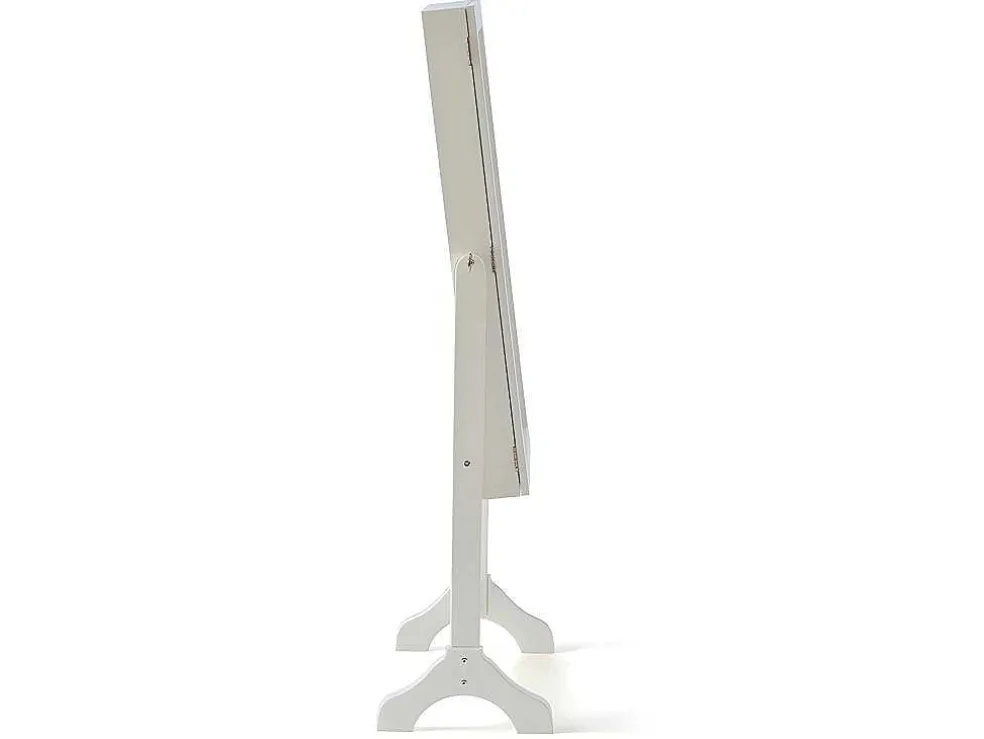 Sieradenkastje Met Spiegel Berenice - Mdf En Grenen - 120 X 39 X 30 Cm - Wit