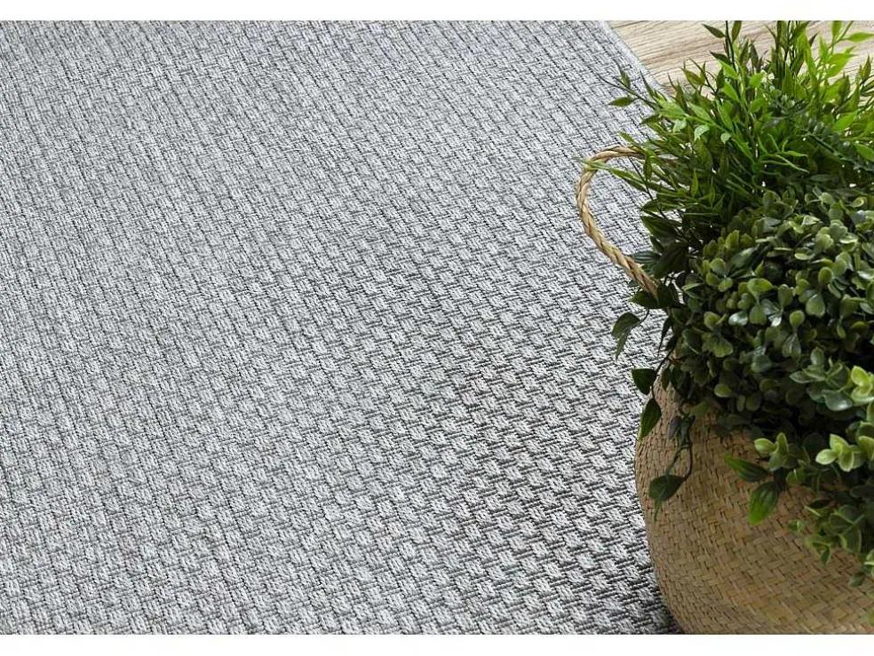 Sisal Tapijt, Loper Timo 6272 Buitenshuis Grijskleuring 60X300 Cm