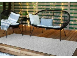 Sisal Tapijt, Loper Timo 6272 Buitenshuis Grijskleuring 70X300 Cm