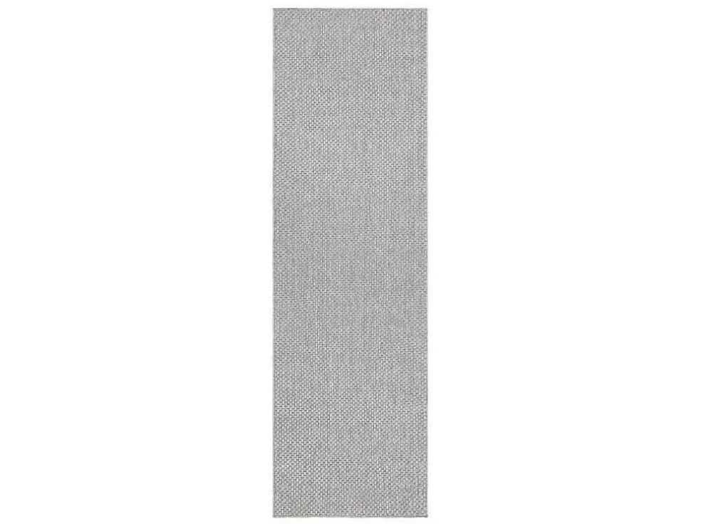 Sisal Tapijt, Loper Timo 6272 Buitenshuis Grijskleuring 70X300 Cm