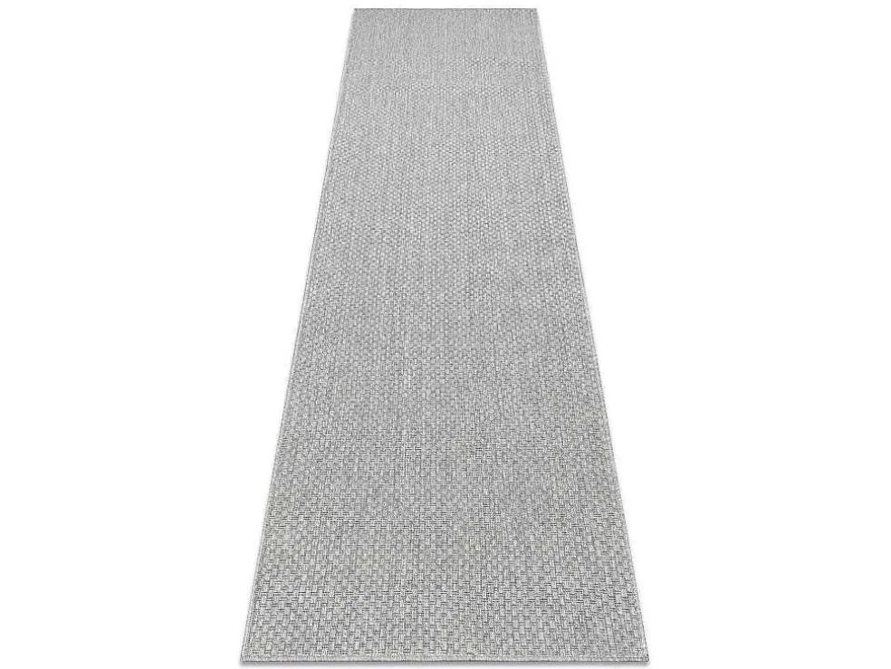 Sisal Tapijt, Loper Timo 6272 Buitenshuis Grijskleuring 80X250 Cm