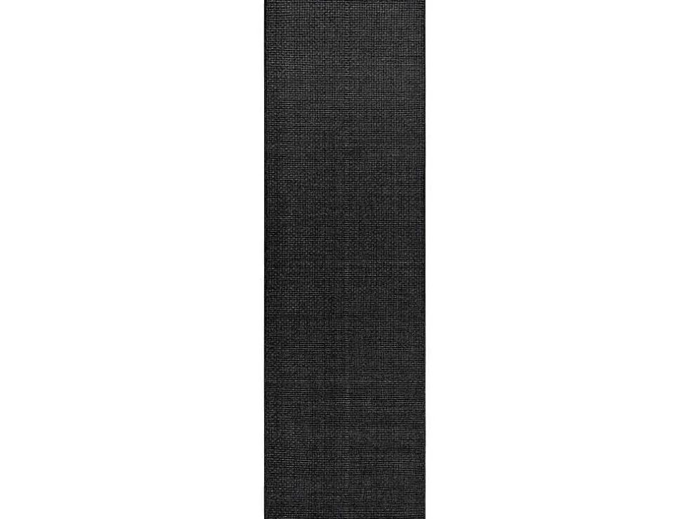 Sisal Tapijt, Loper Timo 0000 Buitenshuis Zwart 70X250 Cm