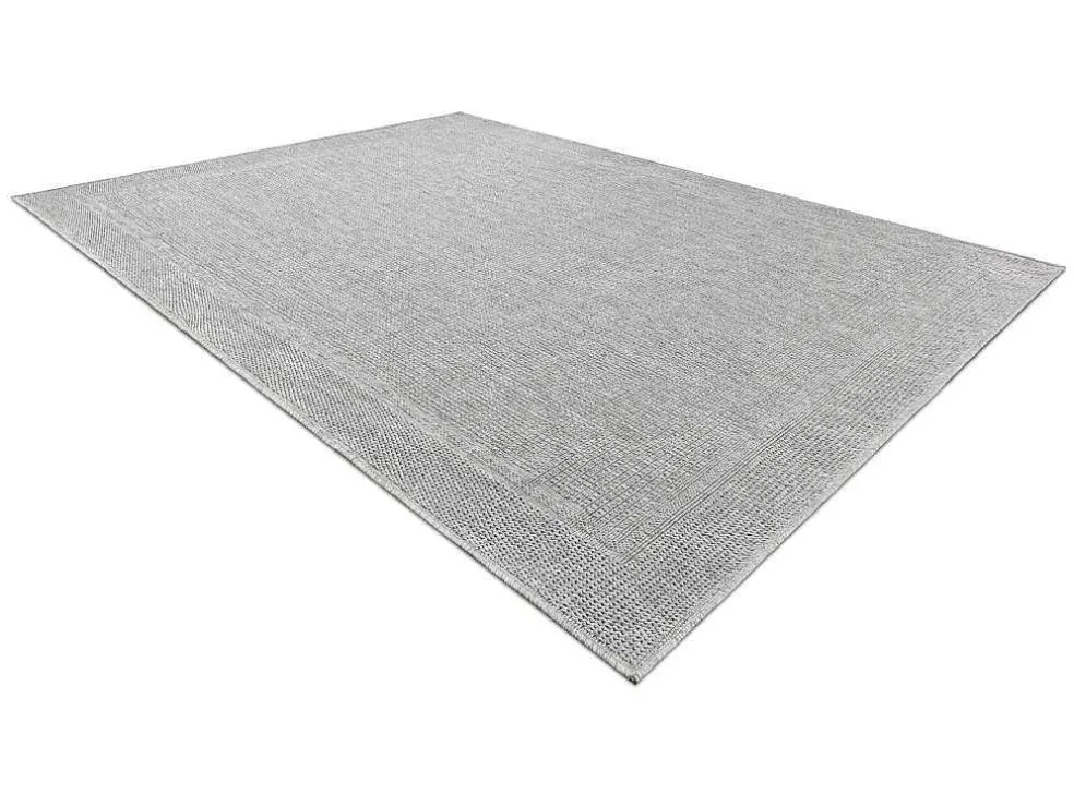 Sisal Tapijt Timo 5979 Buitenshuis Kader Grijskleuring 240X330 Cm