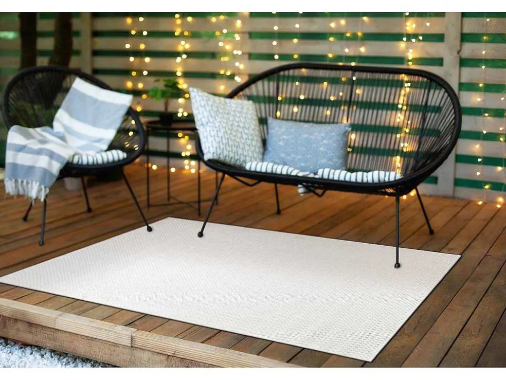 Sisal Tapijt Timo 6272 Buitenshuis Wit 280X370 Cm
