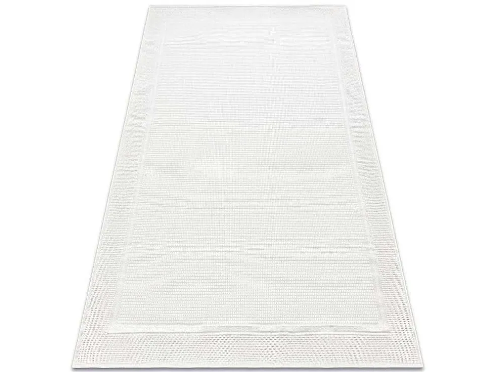 Sisal Tapijt Timo 5979 Buitenshuis Kader Wit 160X220 Cm