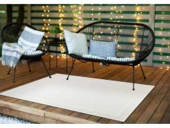 Sisal Tapijt Timo 5979 Buitenshuis Kader Wit 160X220 Cm