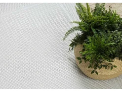 Sisal Tapijt Timo 5979 Buitenshuis Kader Wit 140X190 Cm