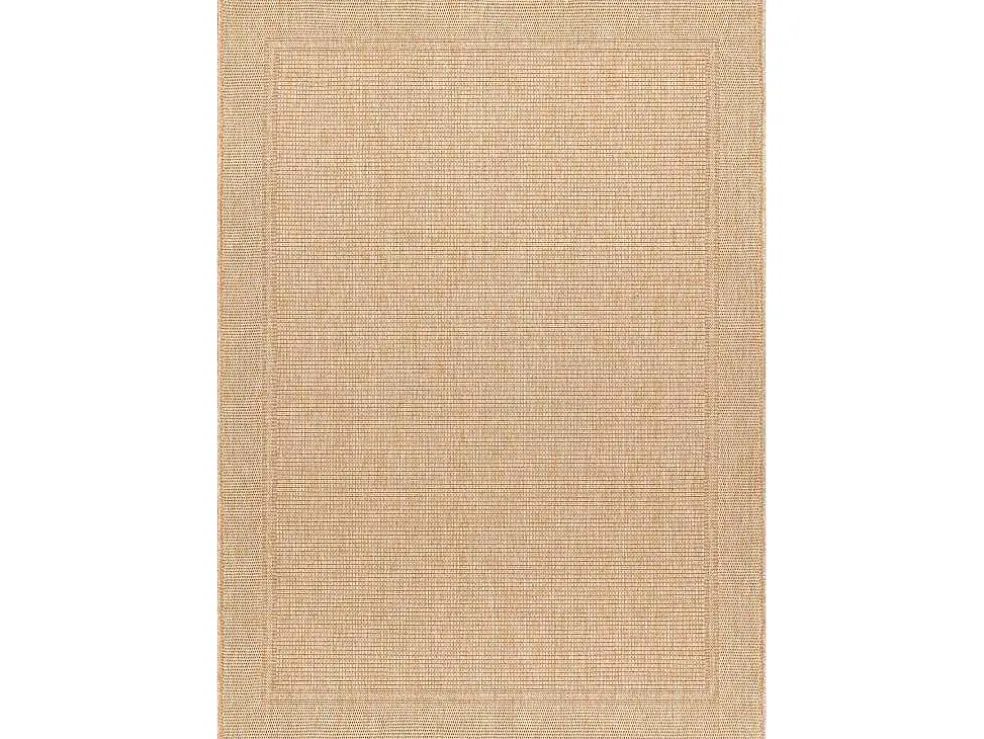 Sisal Tapijt Timo 5979 Buitenshuis Kader Donker Beige 240X330 Cm