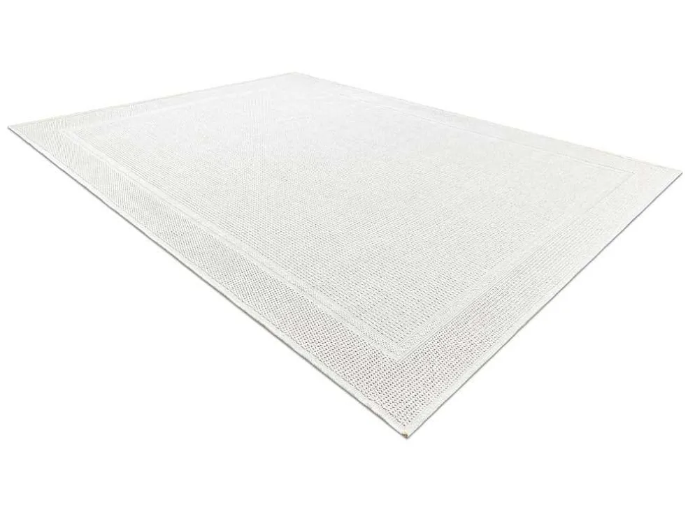 Sisal Tapijt Timo 5979 Buitenshuis Kader Wit 180X270 Cm