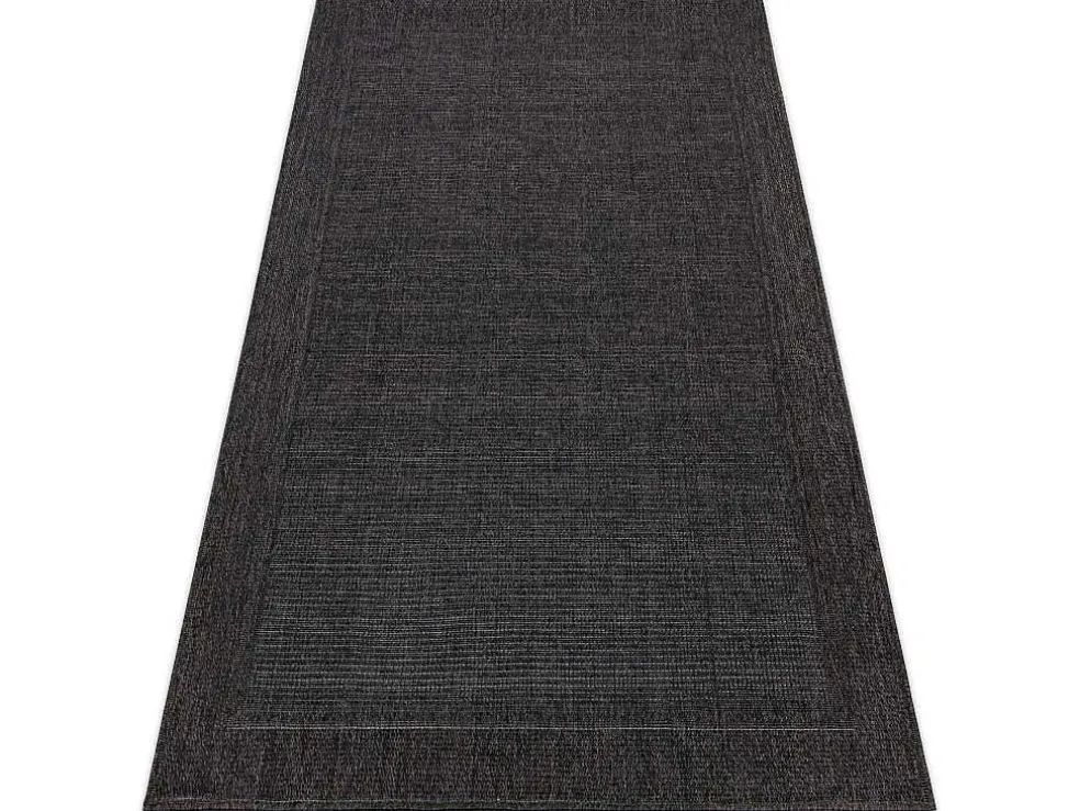 Sisal Tapijt Timo 5000 Buitenshuis Kader Zwart 80X150 Cm