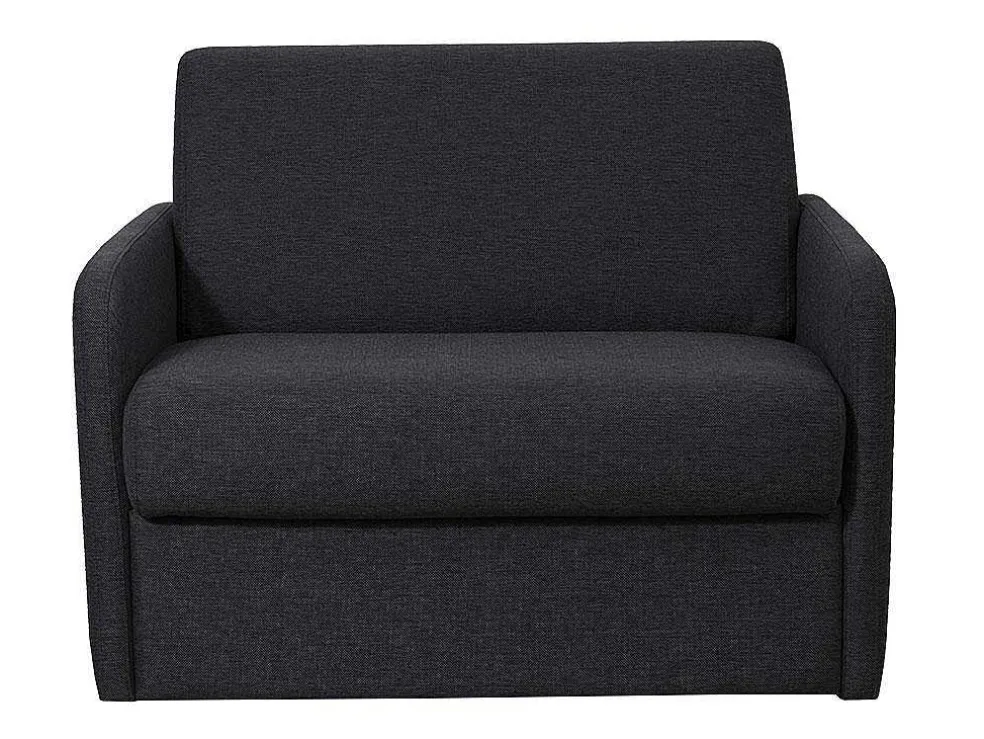Slaapfauteuil Met Matras Van Stof Nadoa - Slaapafmeting 100 Cm - Donkergrijs