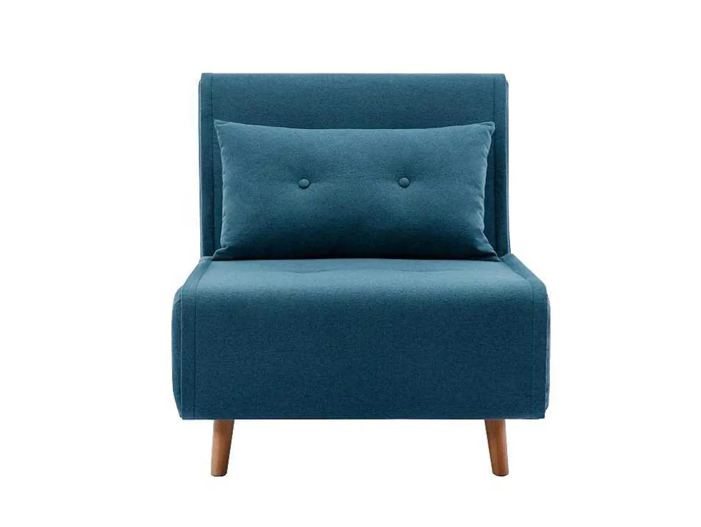 Slaapfauteuil Van Blauwe Stof Uribia