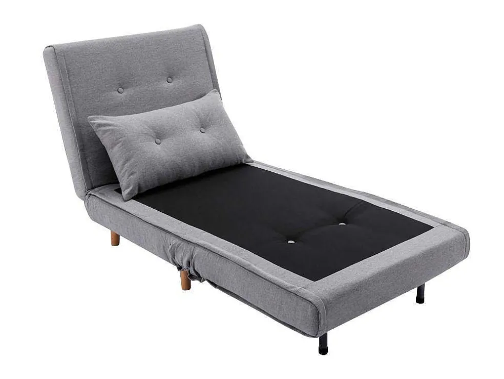 Slaapfauteuil Van Lichtgrijze Stof Uribia