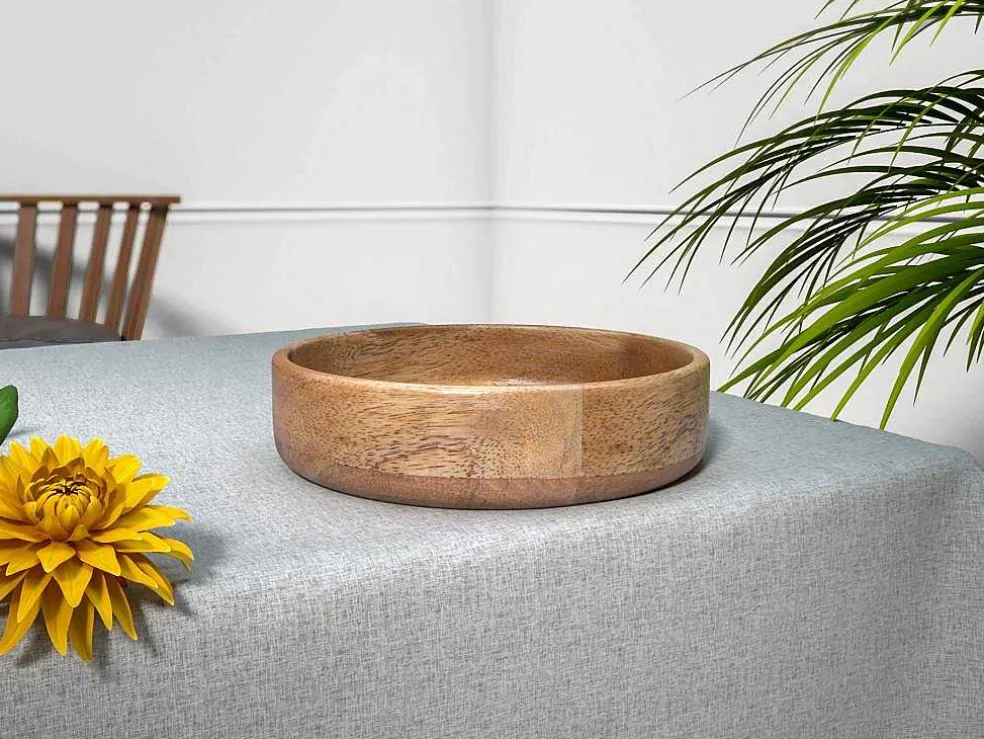Slakom Van Mangohout - D26,5 X H6,5 Cm - Naturel - Valisa