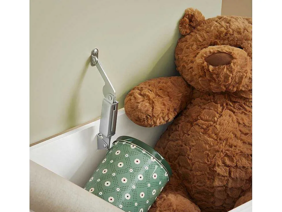 Sobuy Houten Kinderspeelgoedkist, Speelgoedkist Met Klapdeksel, Speelgoedorganizer Voor Kinderkamer Met 1 Open Vak 60 X 34 X 57 Cm, Kmb91-Gr