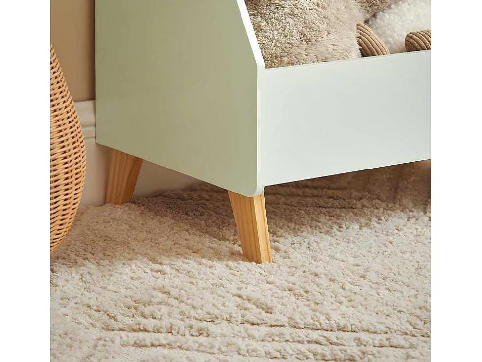 Sobuy Kinderspeelgoedopbergplank, Boekenplank, Opbergeenheid Voor Kinderkamer, Boekenkast Met 2 Planken En 3 Open Vakken, 60 X 36 X 89 Cm, Kmb90-Gr