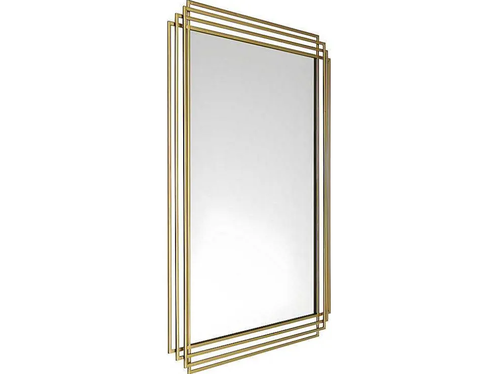 Spiegel In Art-Decostijl Samba - B80 X H110 Cm - Goudkleurig