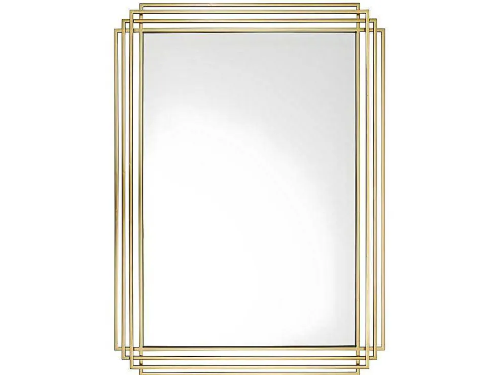 Spiegel In Art-Decostijl Samba - B80 X H110 Cm - Goudkleurig