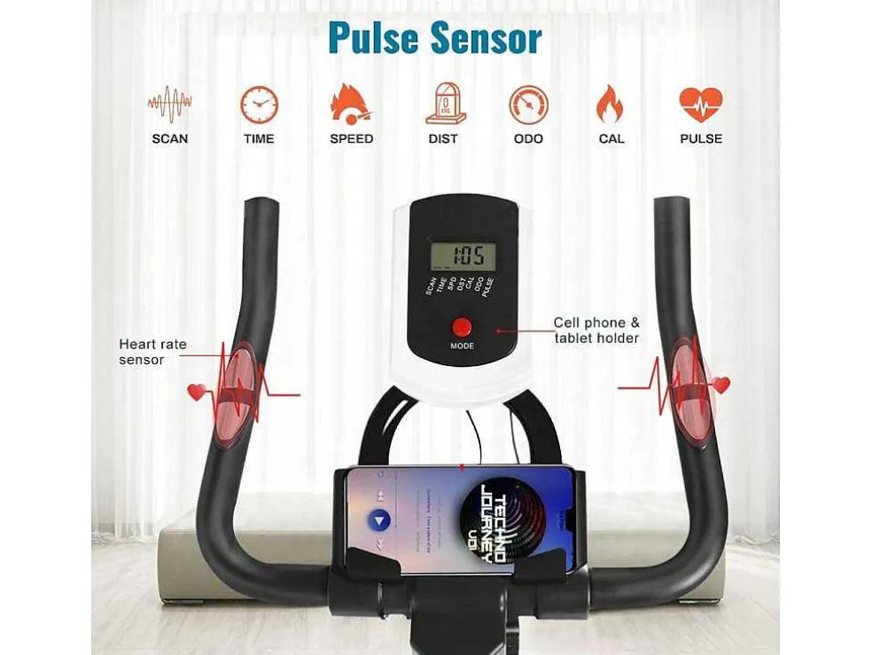 Spin Bike Stationaire Indoor Cycling Bike Met Riemaandrijving 10Kg Vliegwiel