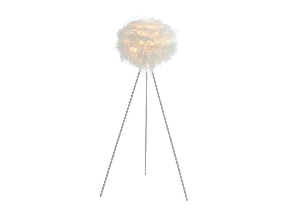 Staande Lamp Met Driepoot En Veren Nuage - 54 X 54 X 150 Cm - Wit