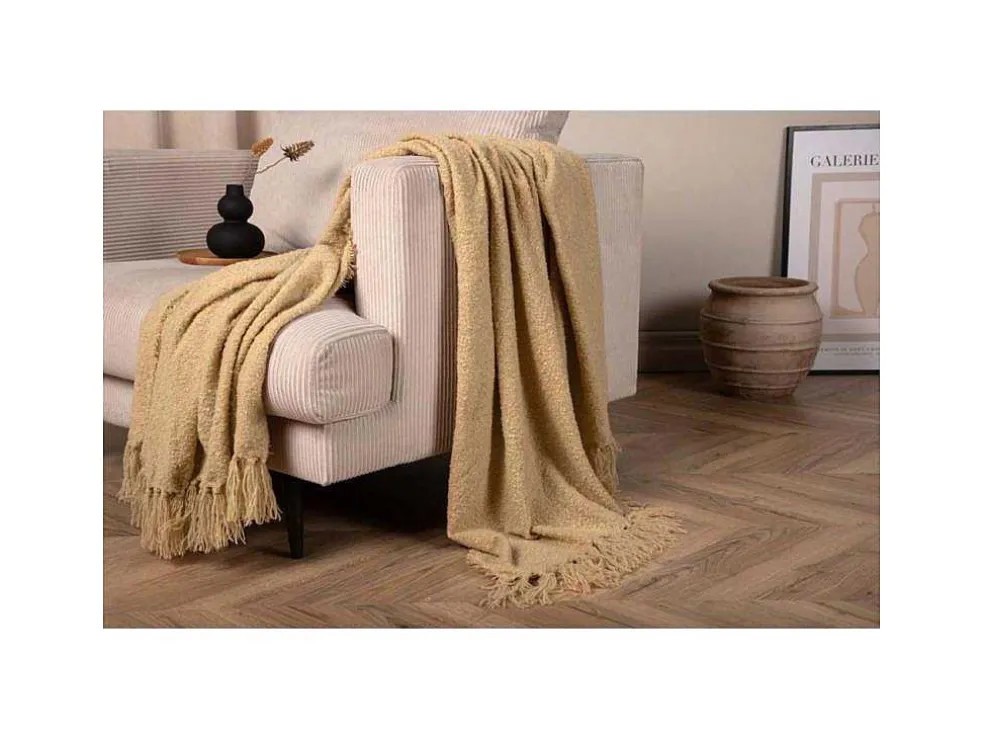 Stanly Plaid 170X130Cm Beige.