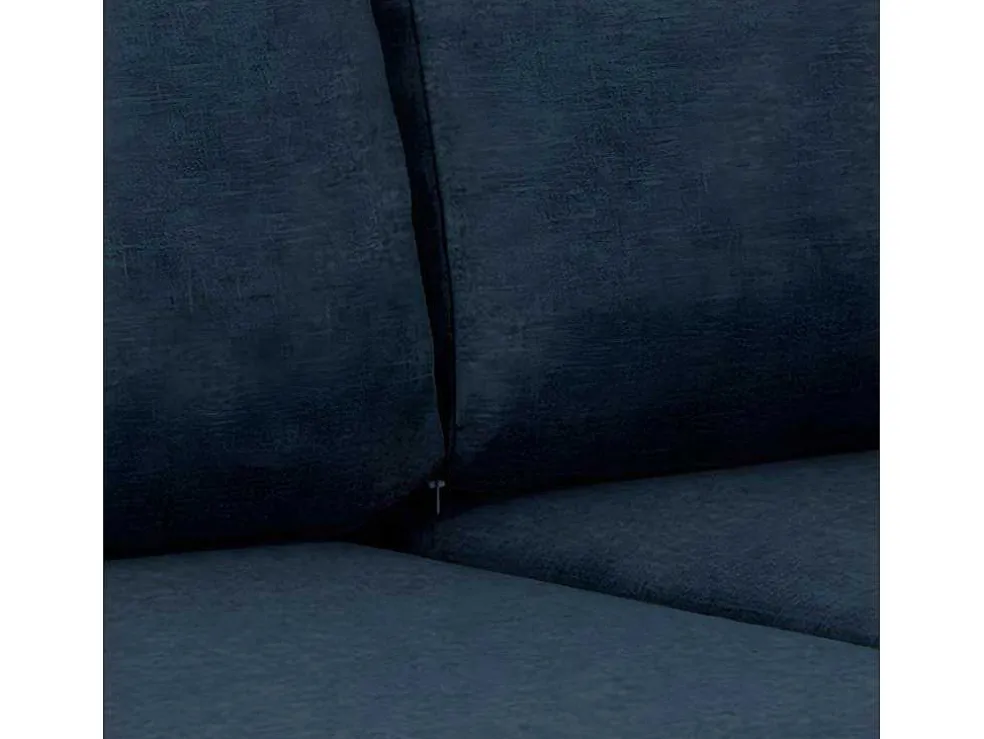 Stan Slaapbank, Hoek Rechts Met Chaise Longue Links, In Blauw.