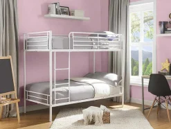 Stapelbed Duotis Ii - 2 X 90 X 190 Cm - Wit + Matras
