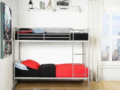 Stapelbed Duotis Ii - 2 X 90 X 190 Cm - Zilver