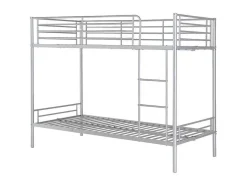 Stapelbed Duotis Ii - 2 X 90 X 190 Cm - Zilver