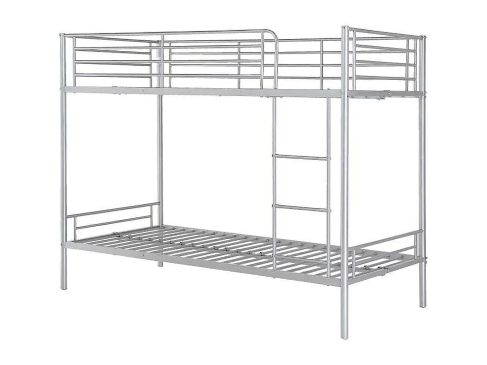 Stapelbed Duotis Ii - 2 X 90 X 190 Cm - Zilver