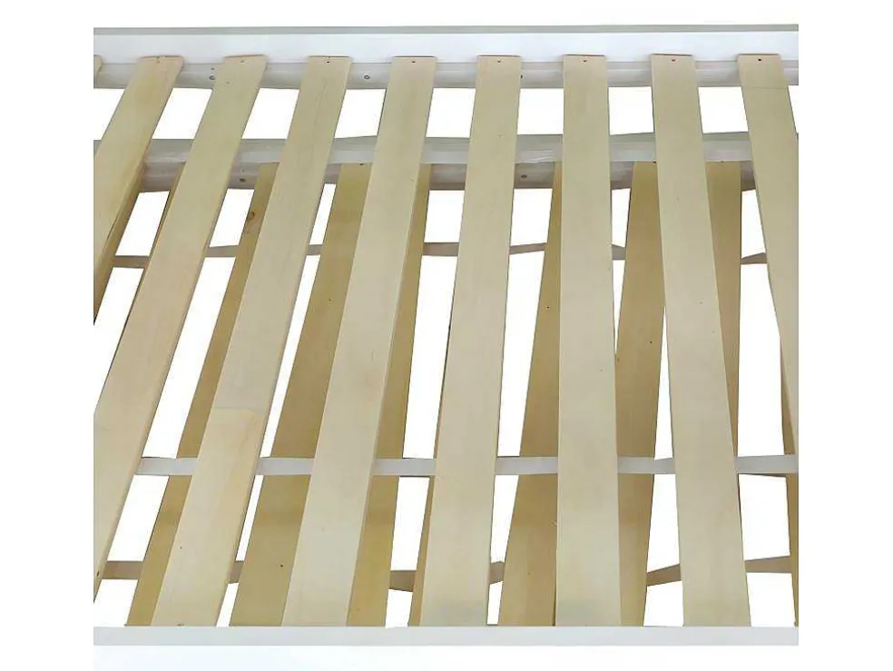 Stapelbed Met Onderschuifbed - Massief Grenenhout - 3X90X200 Cm - Opbergtrap Met 4 Lades - Veiligheidsbarrieres - Wit