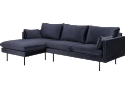 Sunny Bank 2 Personen Met Chaise Longue, Naar Links Gericht Donkerblauw.