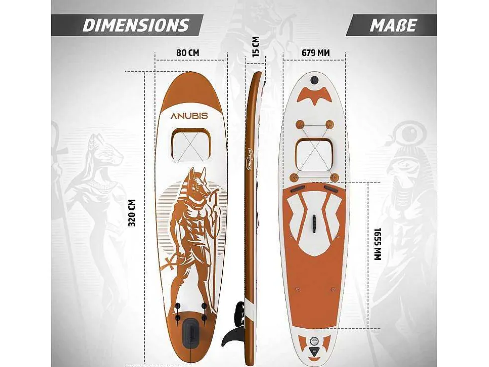 Sup Board Bastet 320 Cm - Rose Goud - Incl. Accessoires