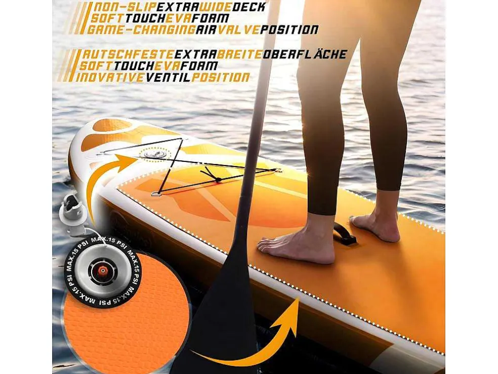 Sup Board Kraken 366 Cm - Oranje - Incl. Accessoires