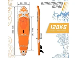 Sup Board Kraken 305 Cm - Oranje - Incl. Accessoires