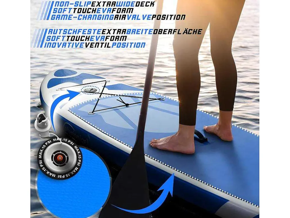Sup Board Poseidon 320 Cm - Blauw - Incl. Accessoires