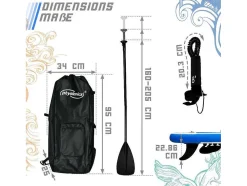 Sup Board Poseidon 366 Cm - Blauw - Incl. Accessoires
