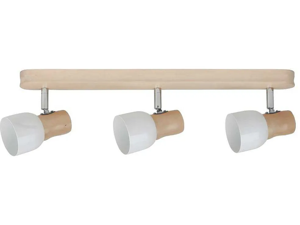 Svantje Plafondlamp, Eik, Chroom, Wit, 50X15X15 Cm, Epikasa