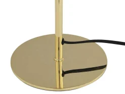 Tafellamp Met Champignonvorm En Vintage-Look Met Messingeffect - D 20 Cm X H 30 Cm - Goudkleurig - Ontario
