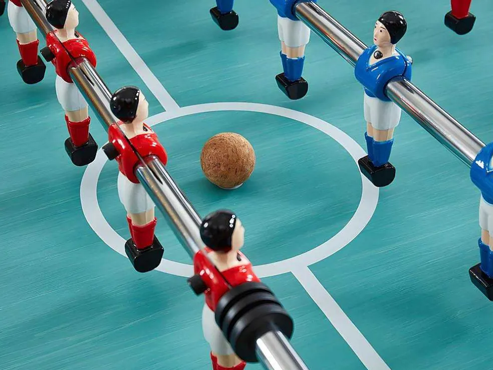 Tafelvoetbal Met Muntautomaat Henry Van Mdf - L153 X B77,6 X H96 Cm - Eikenkleur