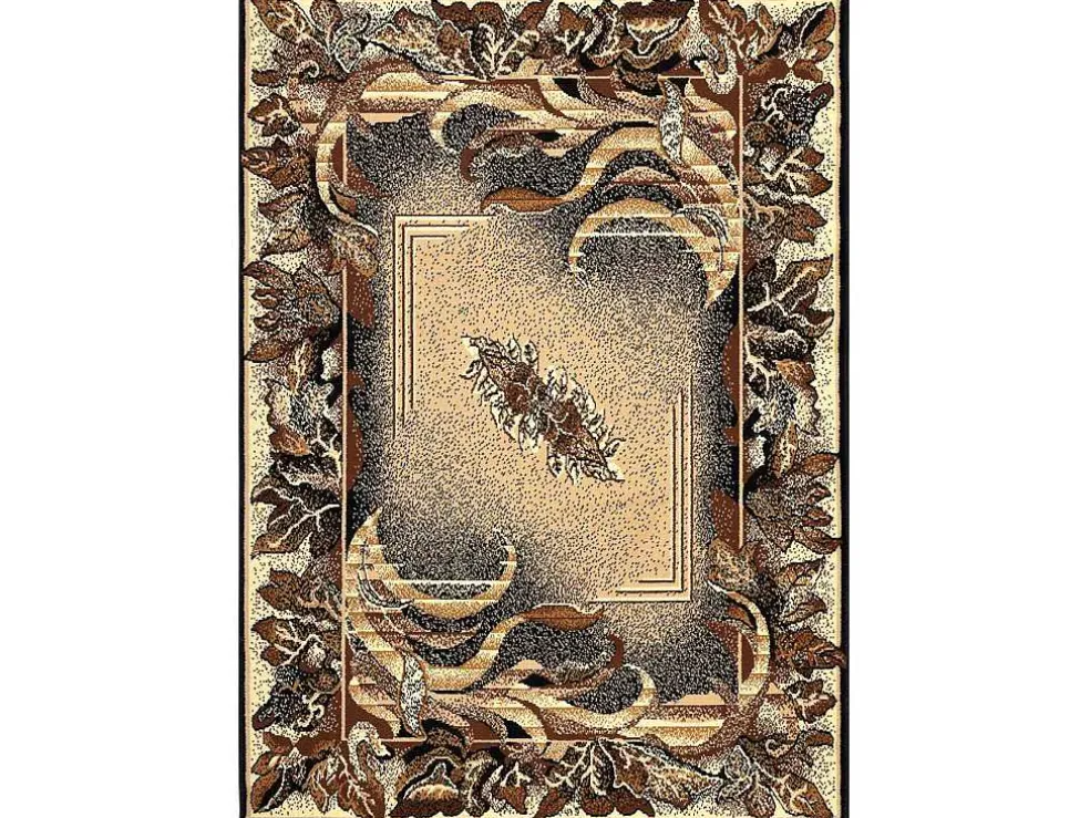 Tapijt Bcf Morad Lisc Bladeren Agawa Klassiek - Beige 140X200 Cm