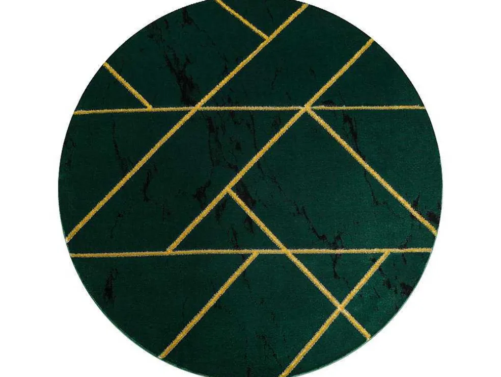 Tapijt Emerald Exclusief 1012 Cirkel - Glamour, Stijlvol Marmer, Geome Cercle 200 Cm