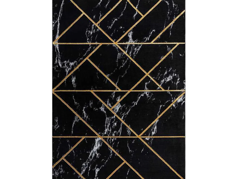 Tapijt Emerald Exclusief 2000 Glamour, Stijlvol Geometrisch, Marmer Zw 120X170 Cm
